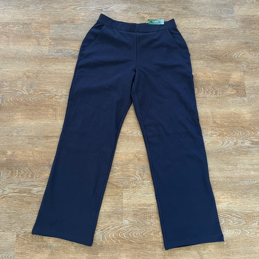 L.L.Bean Perfect Fit Fleece Pants | Classic Navy | Medium Petite | NWT